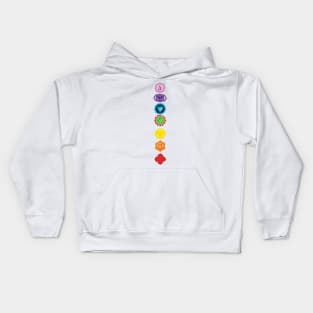 Seven Chakra alligned Kids Hoodie